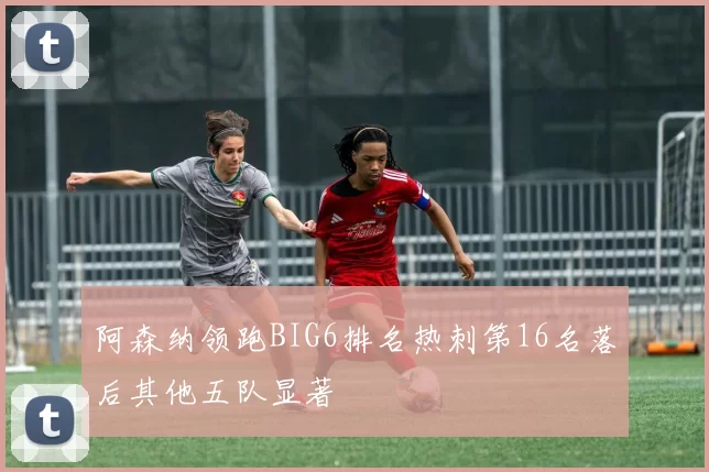 阿森纳领跑BIG6排名热刺第16名落后其他五队显著